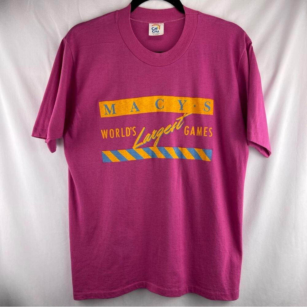 Vintage Cal Cru Macy's World's Largest Games Tee